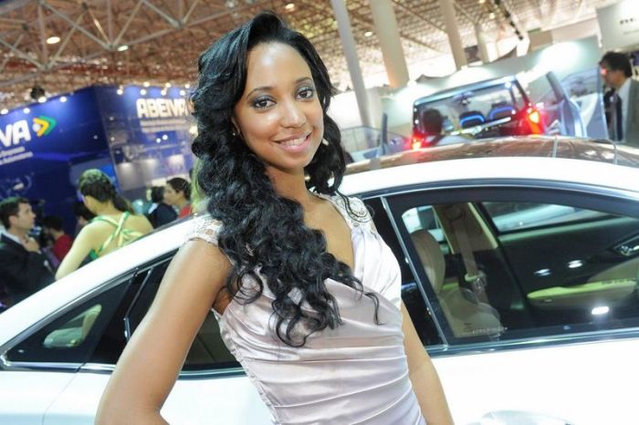 International Automobile Trade motor show girl, Sao Paulo, Brazil