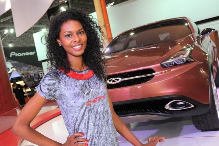 International Automobile Trade motor show girl, Sao Paulo, Brazil