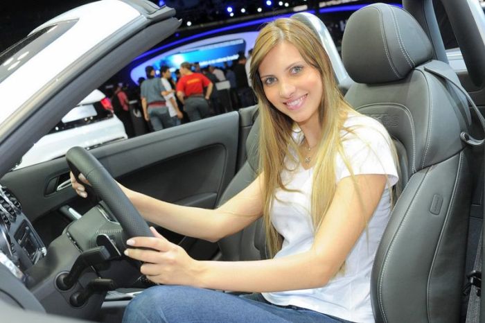 International Automobile Trade motor show girl, Sao Paulo, Brazil