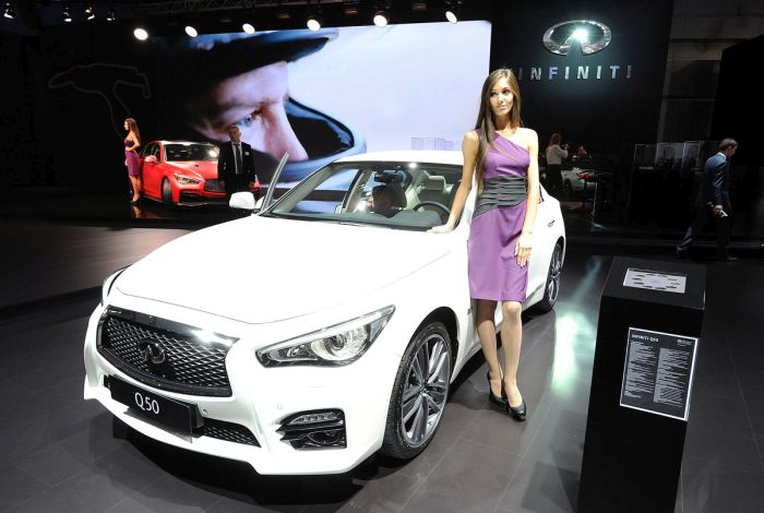 girls of moscow international automobile show