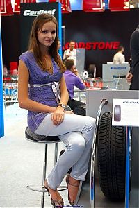 Motorsport models: auto motor show girl