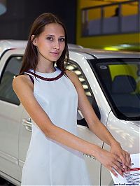 Motorsport models: auto motor show girl