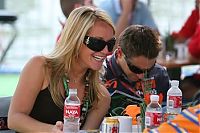 Motorsport models: Christijan Albers Midland And His Girlfriend Liselore Kooijman Montreal 2006-06-25