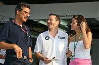 Motorsport models: Dr Mario Theissen Director Bmw Sauber With Jacques Villeneuve Silverstone 2006-06-08