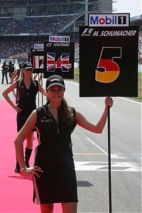 Motorsport models: Grid Girl Michael Schumacher Hockenheim 2006-07-30