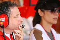 Motorsport models: Jean Todt Team Manager Scuderia Ferrari With Michelle Yeoh Indianapolis 2006-30-06