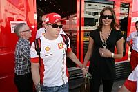 Motorsport models: Kimi Raikkonen (FIN) Ferrari F2007 & His Wife Jenny, Spanish F1 Grand Prix, Catalunya, 11-13th, May 2007