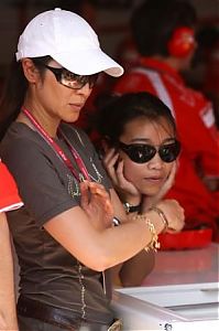 Motorsport models: Michelle Yeoh Girlfriend Of Jean Todt Magny Cours 2006-07-14