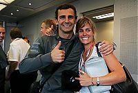 TopRq.com search results: Pedro De La Rosa Mclaren With His Wife Maria Budapest 2006-08-06