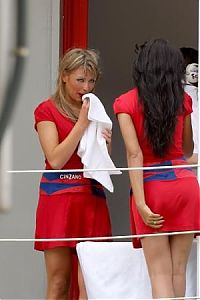 Motorsport models: Podium Girls, Grand Prix World Championship, Round 7, Catalunya, Spain, 10 June 2007