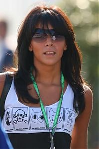 Motorsport models: Raquel Rosario Girlfriend Of Fernando Alonso Renault Monza 2006-09-10