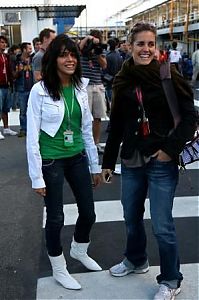 Motorsport models: Raquel Rosario Girlfriend Of Fernando Alonso Sao Paulo 2006-10-21