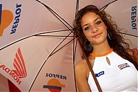 Motorsport models: Repsol Grid Girl, Grand Prix World Championship, Round 7, Catalunya, Spain, 10 June 2007