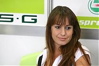 Motorsport models: Rolfo`s girlfriend Daniela, France WSBK 2007