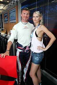 Motorsport models: Sina Beckmann And David Coulthard Red Bull Racing Hockenheim 2006-07-28