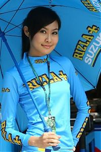 Motorsport models: Suzuki grid girl, Malaysian MotoGP 2007