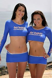 Motorsport models: cycle snatch moto team girls