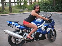 Motorsport models: motorbike girl