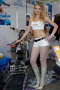 Motorsport models: motorbike girl