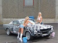 Motorsport models: car wash girls