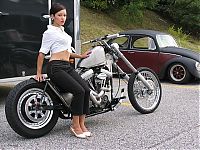 Motorsport models: motorbike girl