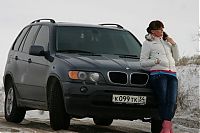 Motorsport models: girl with a car