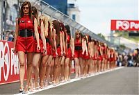 Motorsport models: f1 grid girls