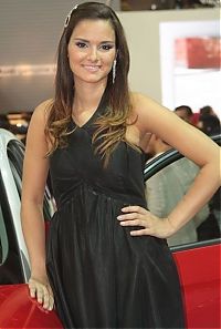 Motorsport models: auto motor show girl