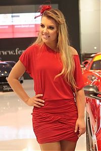 Motorsport models: auto motor show girl