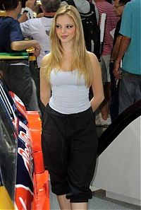 Motorsport models: International Automobile Trade motor show girl, Sao Paulo, Brazil