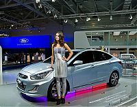 Motorsport models: girls of moscow international automobile show