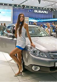 Motorsport models: girls of moscow international automobile show