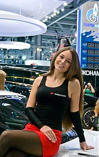 Motorsport models: girls of moscow international automobile show