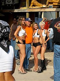 Motorsport models: Sturgis Motorcycle Rally girls, South Dakota, United States