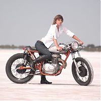 Motorsport models: motorbike girl