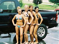 Motorsport models: car wash girls