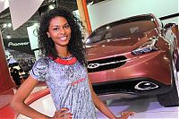 Motorsport models: International Automobile Trade motor show girl, Sao Paulo, Brazil