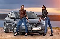 girl with a car