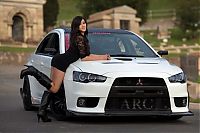 girl with a car