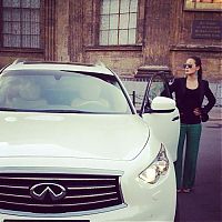 girl with a car