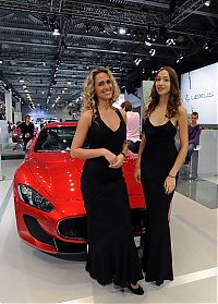 Motorsport models: girls of moscow international automobile show