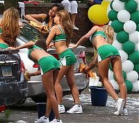 Motorsport models: car wash girls