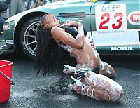 Motorsport models: car wash girls