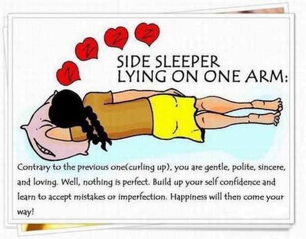 sleeping position sayings