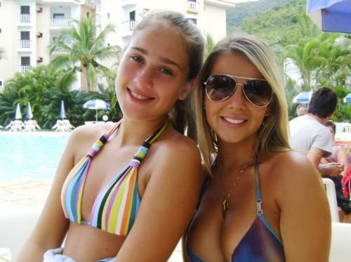 young summer and bikini beach girls