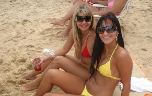 young summer and bikini beach girls