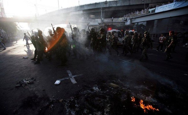 Thailand protesters, April 2009