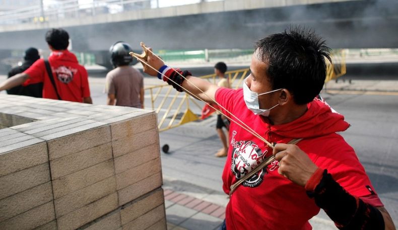 Thailand protesters, April 2009