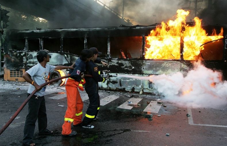 Thailand protesters, April 2009