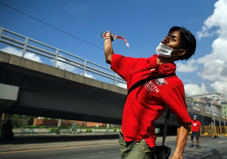 Thailand protesters, April 2009